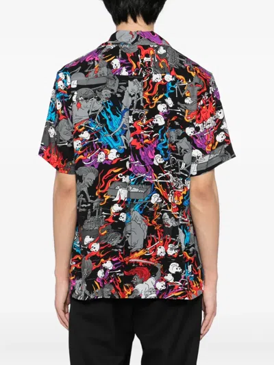Kidill All-over Graphic Print Shirt In Gray