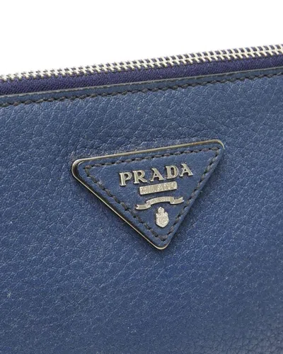 Prada Vitello Crossbody Bag In Blue