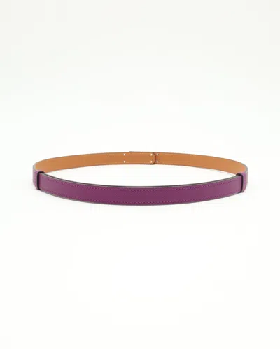 Pre-owned Hermes Hermès Kelly 18 Belt In Purple