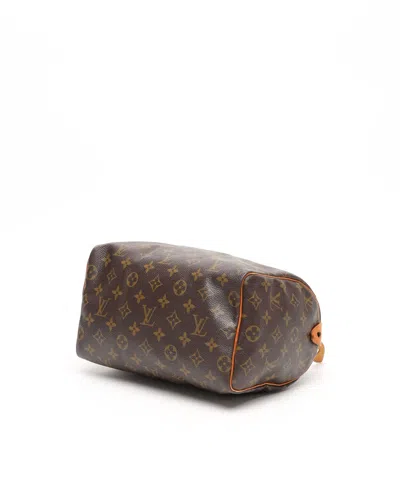 Pre-owned Louis Vuitton Monogram Speedy 25 Bag In Brown