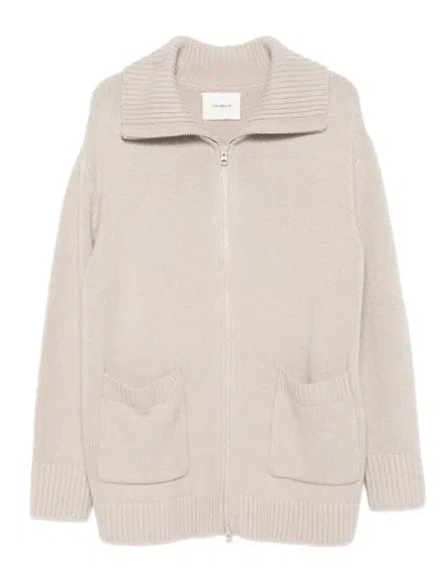 Lisa Yang Drop-shoulder Cardigan In Neutral