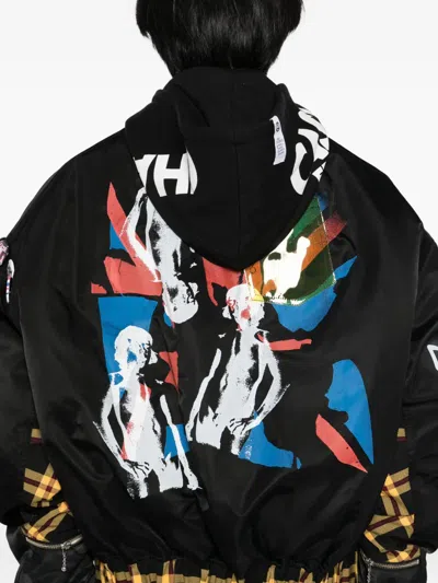 Kidill X A Store Robot Seditionaries Ma-1 Bomber Jacket In Black