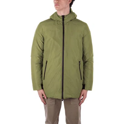 Suns Green Polyester Jackets & Coat In Green
