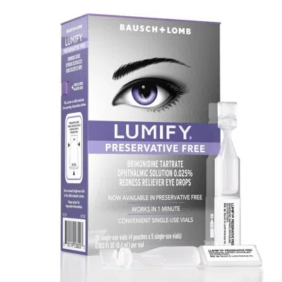 Lumify Preservative Free Redness Reliever Eye Drops