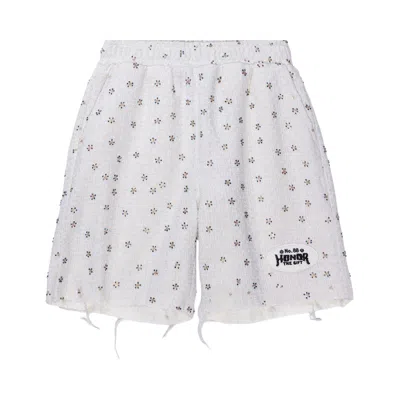 Pre-owned Honor The Gift Beaded Shorts 'white' | Men's Size L