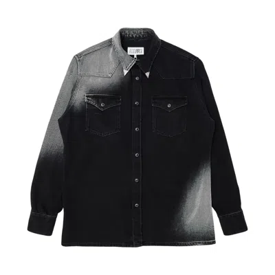 Pre-owned Mm6 Maison Margiela Long-sleeve Shirt 'black' | Men's Size 46