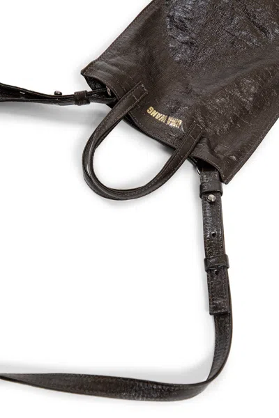 Uma Wang Small Case Canvas In Brown