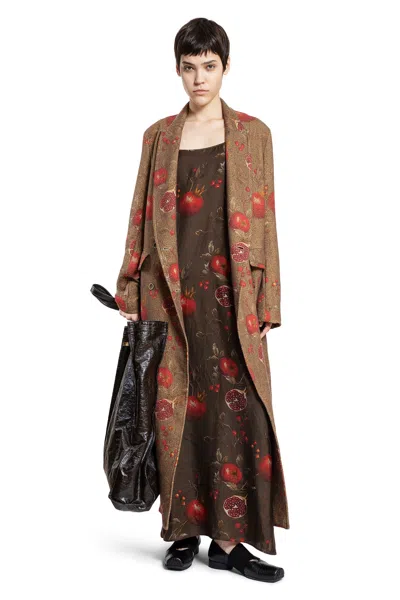 Uma Wang Anaya Dress In Brown