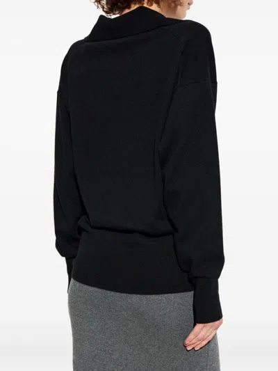 Tom Ford Cashmere Polo Shirt/sweater In Black