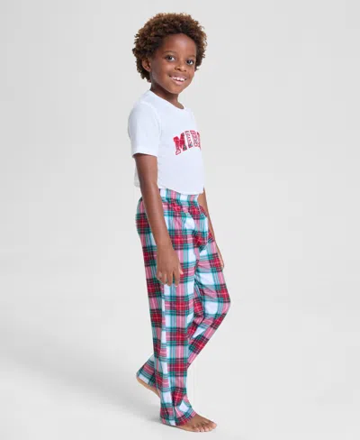 Holiday Lane Kids 2t-16 Merry Plaid Pajama Pants, Macy's Exclusive In Blue