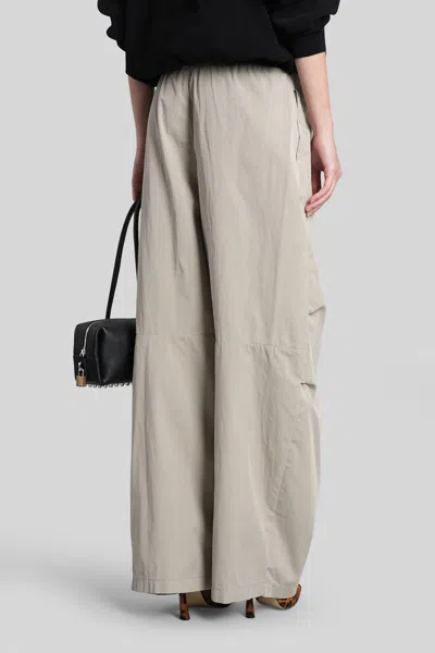 Alexander Wang Wide Leg Pants Featuring Elastic Waistband In Gray