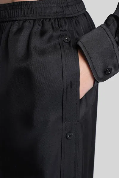 Alexander Wang Pants In Black Silk In Black