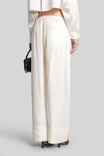 Alexander Wang Pants In Beige Silk In Neutral
