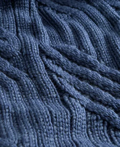 Charter Club Sweater-knit Throw, 50" X 60", Macy's Exclusive In Blue