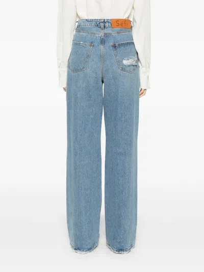 Séfr Wide-leg Jeans In Blue