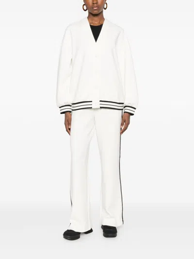 Twinset Side-stripe Pants In White