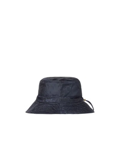 Gucci Women Reversible Gg Nylon Bucket Hat In Black