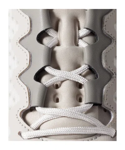 Miu Miu Fabric Sneakers With Mesh Upper And Rubber Sole In Multi