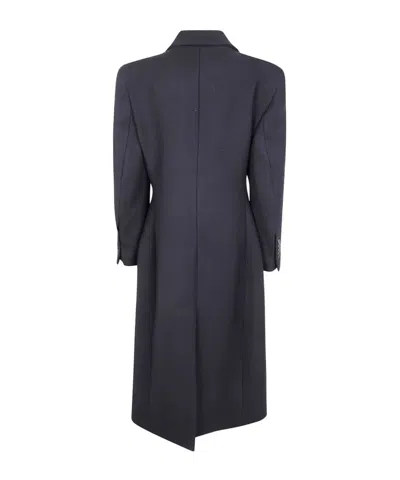 Rohe Double-breasted Coat In Blue