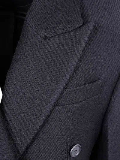 Rohe Double-breasted Coat In Blue