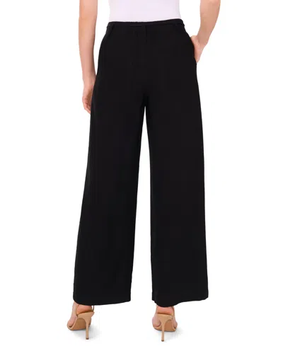 Vince Camuto Women's Tied Straight-leg Trousers In Black