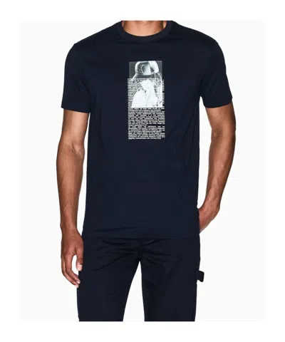 Armani Exchange Short Sleeve T-shirt In Blue