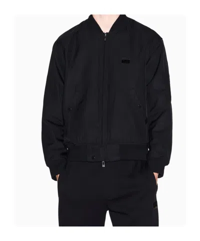 Armani Exchange Long Sleeve Casual Jacket In Black