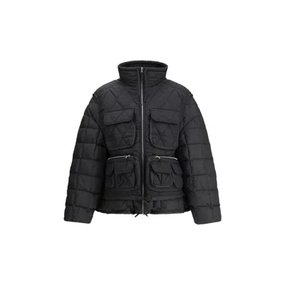 Ienki Ienki Ember Quilted-pocketed Jacket In Black