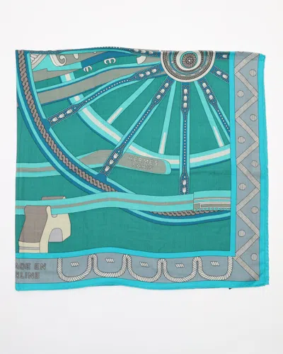 Pre-owned Hermes Hermès 130 Cashmere Silk Scarf