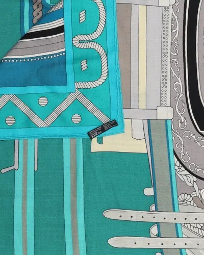 Pre-owned Hermes Hermès 130 Cashmere Silk Scarf