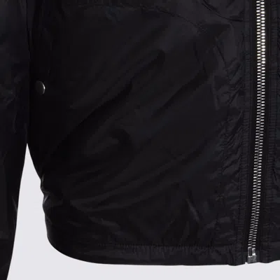 Drkshdw Black Down Jacket In Black