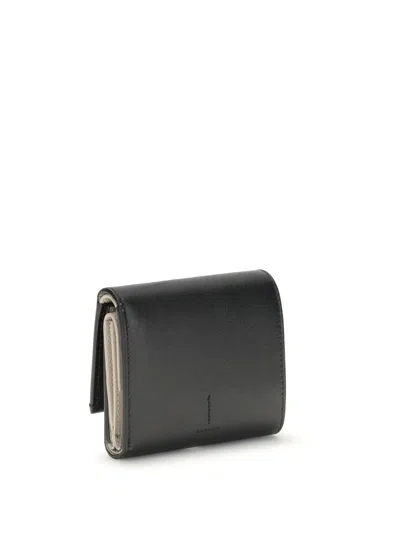 Givenchy Day Trifold Snap Wallet In Shiny Leather In Black