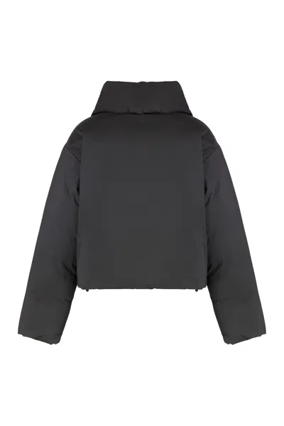 Alexander Wang Tech Fabric Down Jacket In Black