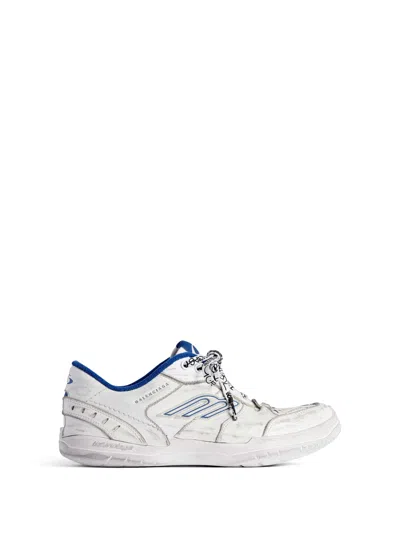 Balenciaga Coastal Inspired Sneakers Featuring Textured Sole In White