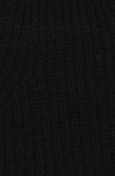 Vince Boiled Cashmere Fingerless Gloves In Black