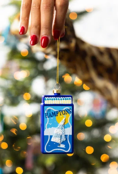 Furbish Matchbook Ornament In Blue