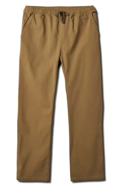 Quiksilver Dna Beach Stretch Cotton Pants In Brown