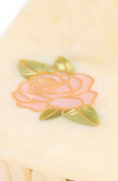 Solar Eclipse Rose Heart Claw Clip In Brown