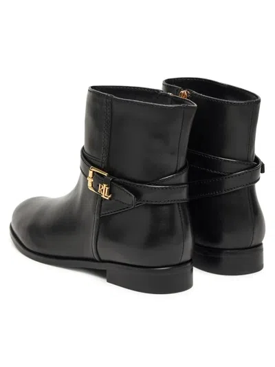Ralph Lauren Brooke Bt 2 Boots Bootie In Black