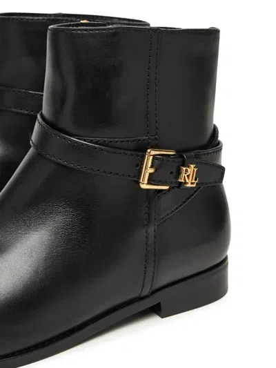 Ralph Lauren Brooke Bt 2 Boots Bootie In Black