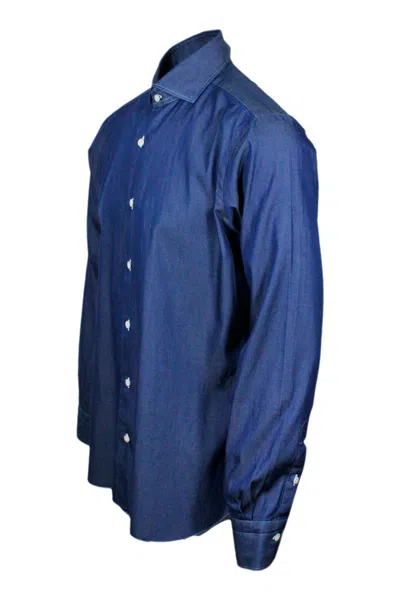 Barba Napoli Shirt In Blue