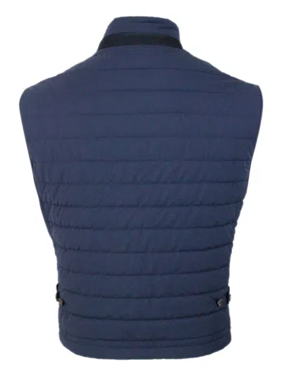 Eleventy Vest In Blue