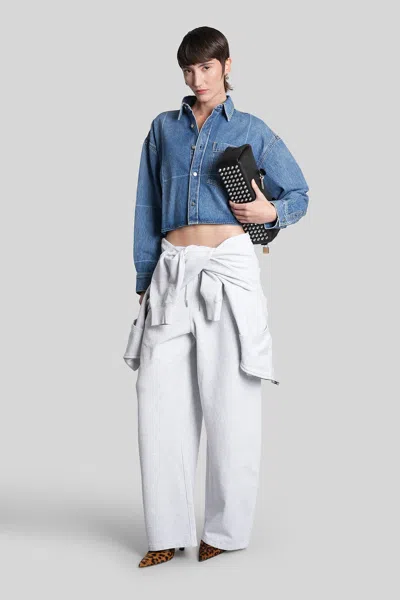 Alexander Wang Pants In Grey Cotton In Gray