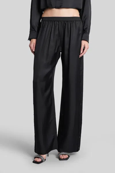 Alexander Wang Pants In Black Silk In Black