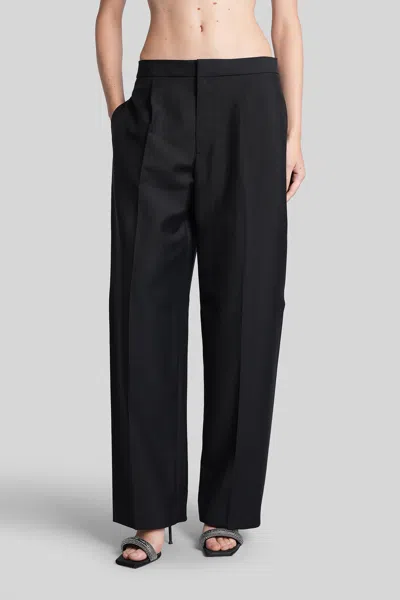 Alexander Wang Pants In Black Wool In Black