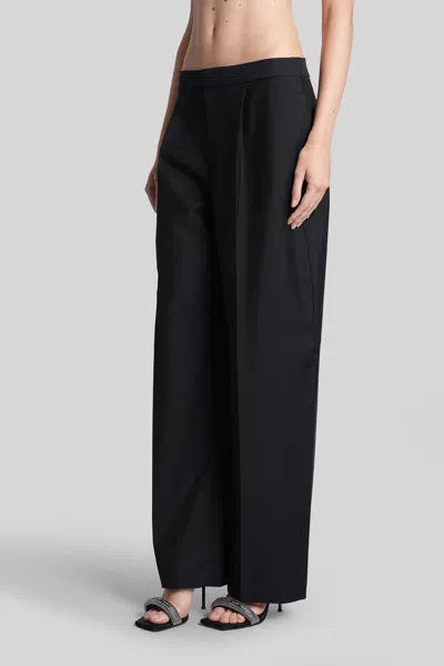 Alexander Wang Pants In Black Wool In Black