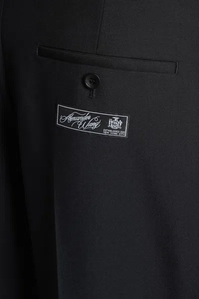 Alexander Wang Pants In Black Wool In Black
