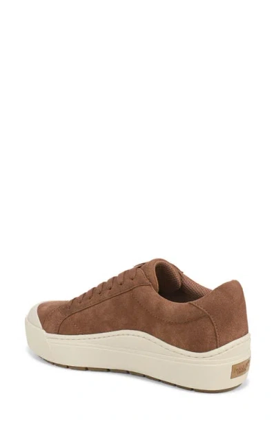 Dr. Scholl's Women's Time Off Lace Up Platform Sneakers In Brown