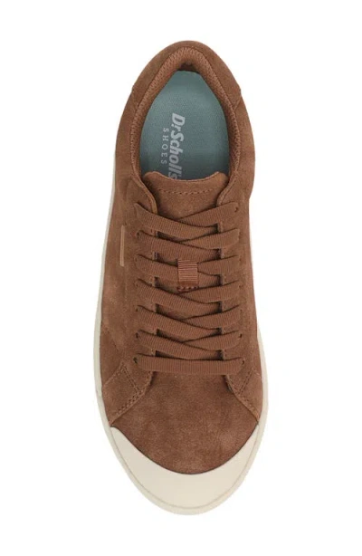 Dr. Scholl's Women's Time Off Lace Up Platform Sneakers In Brown