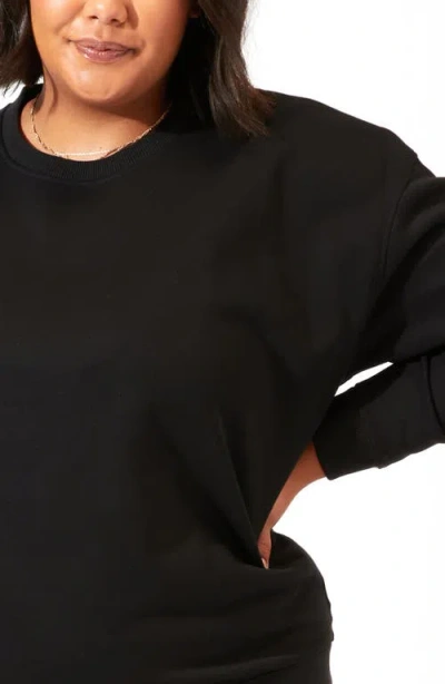 Threads 4 Thought Invincible Organic Cotton Blend Fleece Sweatshirt In Black